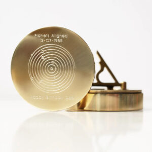 Special Date Sundial Compass - Planets Aligned Engraved Gift