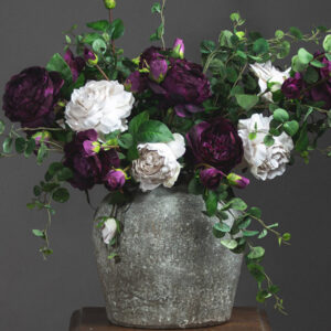 Stone Effect Ceramic Vase - Earthy Handcrafted Vase