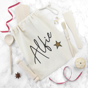 Personalised Childrens Baking Set | Gold Star Little Baker