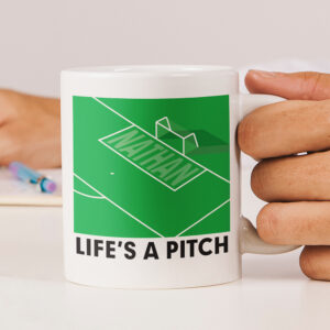 Life is a Pitch Personalised Mug