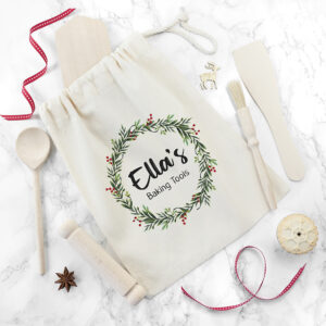 Personalised Christmas Kids Baking Set -Festive Gift