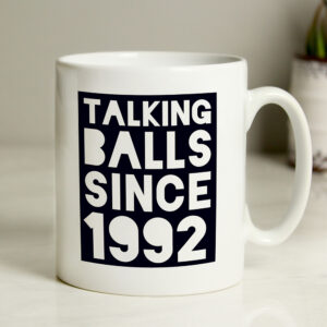 Personalised Funny Football Mug | Talking Balls