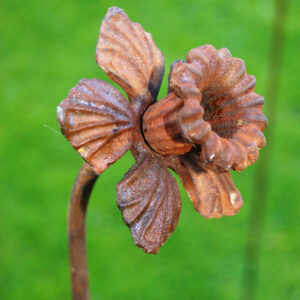 Poppy Forge Daffodil Plant Pins | 3 x 4ft or 5ft Decorative Steel Stakes