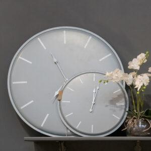 Large Grey Contemporary Clock - Sleek Karlsson 80cm Clock