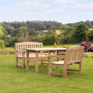 Wooden Garden Dining Set | Elegant and Sturdy Emily Zest Set