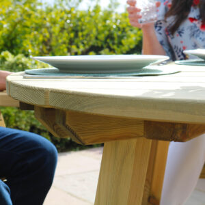 Outdoor Wooden Round Dining Table