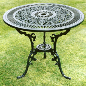 Period Production 81cm Garden Table - Stunning Solid Aluminium
