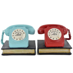 Retro Telephone Bookends | Fabulous 70s Appeal