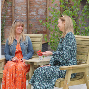 Wooden Companion Seat | Contemporary Comfortable Freya
