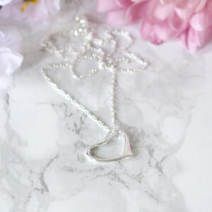 Heart Necklace in Personalised Gift Box