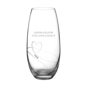Personalised Diamante Barrel Vase with Swarovski® crystals
