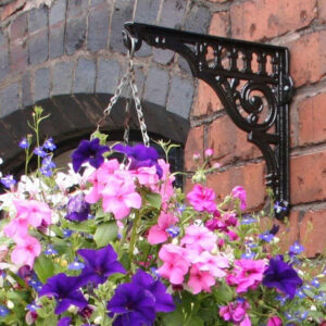 Traditional Hanging Basket Brackets | Solid Cast Iron