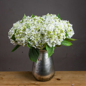 Use of Faux White Lace Cap Hydrangea in Floral Displays