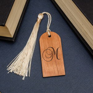 Wooden Initial Bookmark
