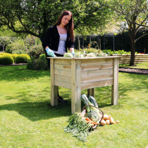 Zest Wooden 1M Deep Root Planter
