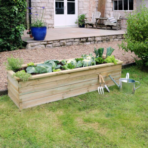 Zest Wooden Narrow Sleeper Raised Bed