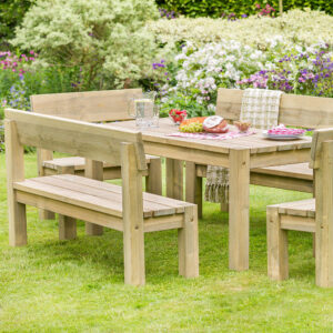 Philippa Large Wooden Garden Dining Set