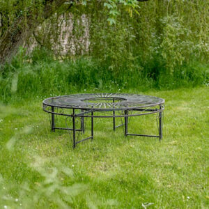 Two Curved Garden Seats to Create a Circle