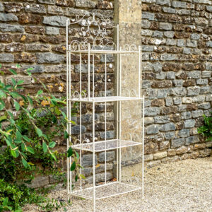 Cream Garden Shelves | Blaisdon Vintage Bakers Rack