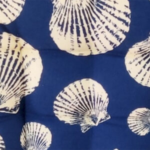 Blue & White Shells Bench Cushion | Fresh Nautical Design