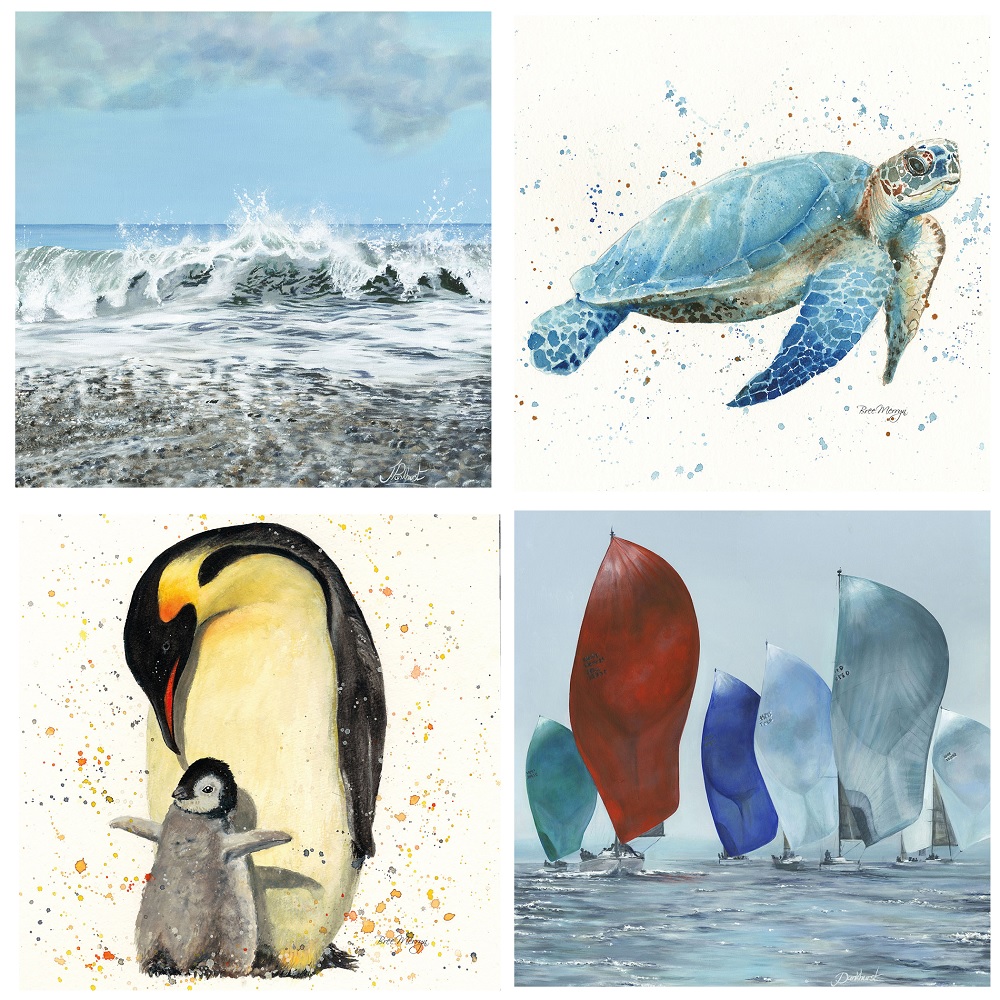 Any Selection of Coastal Printed 20cm Tiles