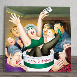 Birthday Surprises Beryl Cook | Licensed Art Printed Tile