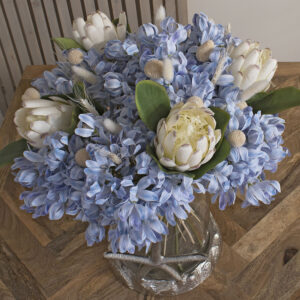 Faux Agapanthus Closed Protea Bunny Tails and Billy Balls