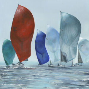 Hazy Day Sailing Pankhurst Licensed Ceramic Printed Tile