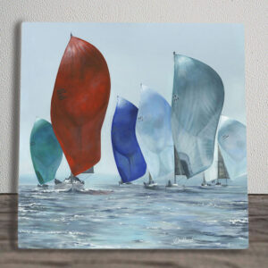 Hazy Day Sailing Printed Tile - Pankhurst Licensed Ceramic
