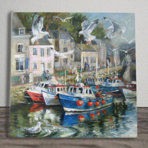 Padstow by Judith Yates Printed Tile