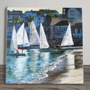 Sailboats by Judith Yates Ceramic Tile