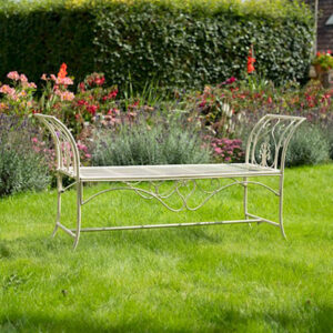 Ornate Backless Bench | Romantic Blaisdon Long Cream Bench