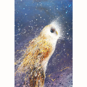 Barn Owl David Finney | Licensed Art Printed 30 by 20cm Tile