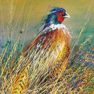 Pheasant Emerges David Finney - Licensed Printed Tile