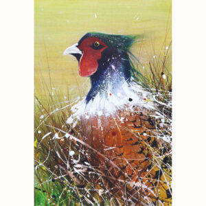 Pheasant by David Finney Licensed Printed 30cm by 20cm Tile