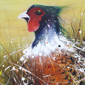 Pheasant by David Finney Licensed Printed Tile