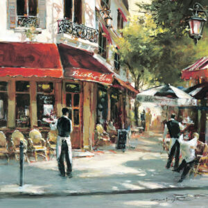 Bistro Waiters by Brent Heighton Printed Ceramic Tile
