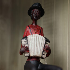 Shelf Sitting Jazz Sculpture - Squeeze Box