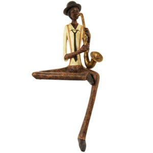 Gifts for Saxophone Player | Shelf Sitting Jazz Musician