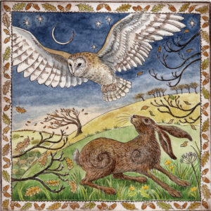 Bringing in the Winter Winds Wendy Andrew Printed Tile