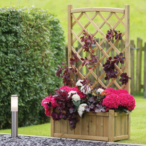 Wooden Wall Trellis Planter Zest Cambridge Planter