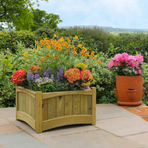 Elegant Wooden Planter | Zest Stylish Chelsea Square Planter