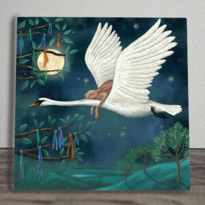 Full Moon Mystical Art - Wendy Andrew Licensed Printed Tile