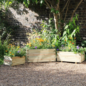 Traditional Wooden Planter Set | Zest Gresford Planters