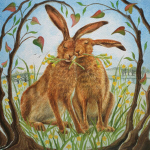 Happy Together by Wendy Andrew - 20cm Printed Tile