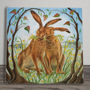 Romantic Woodland Art - Wendy Andrew Happy Together Tile