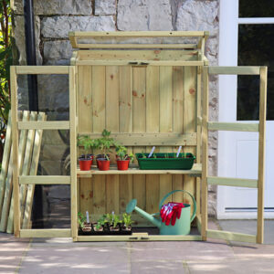 Compact Wooden Botanical Greenhouse by Zest