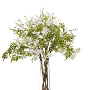 Faux Italian White Bellflower Stems