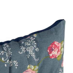 Navy Rosebud Bench Cushion