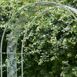 Art Deco Garden Archway in Sage Green